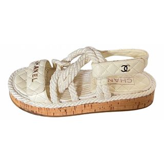 Chanel + Dad Sandals Leather Sandal