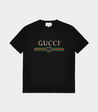 Gucci + Oversize T-Shirt with Gucci Logo