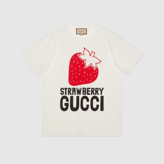 Gucci + 'Strawberry Gucci' Cotton T-shirt
