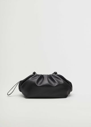 Mango + Pleated Leather Bag - Plus Sizes | Violeta by Mango Usa