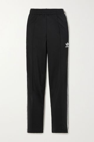 Adidas Originals + Firebird Striped Satin-Jersey Track Pants