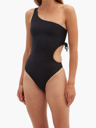 Jade Swim + Sena One-Shoulder Cutout Swimsuit