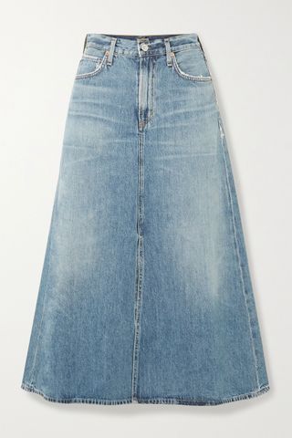 Citizens of Humanity + Tessa Organic Denim Midi Skirt