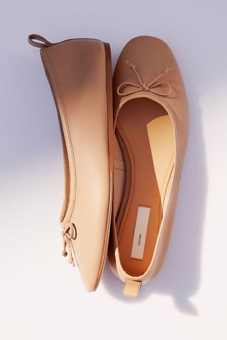 H&M + Leather Ballet Flats