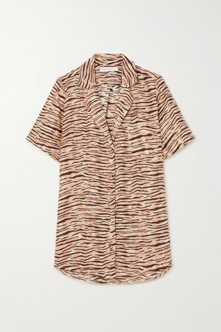 Faithfull the Brand + Charlita Tiger-Print Linen Shirt