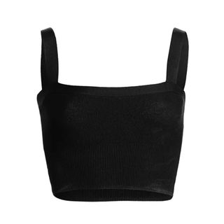 Victor Glemaud + Sleeveless Knit Cropped Top