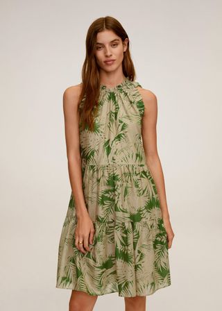 Mango + Tropical Print Dress