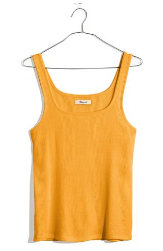 Madewell + Ribbed Square Neck Tank