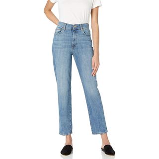 The Drop + Standard Miranda High-Rise Straight Fit Ankle Jeans