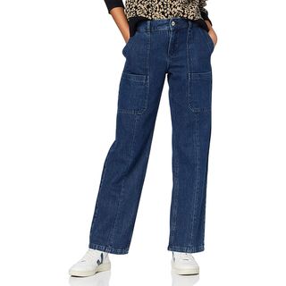 Find. + Straight Leg Mid Rise Ankle Length Jeans With Front Pockets