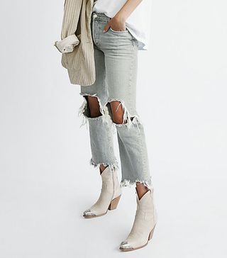 We The Free + Maggie Mid-Rise Straight-Leg Jeans