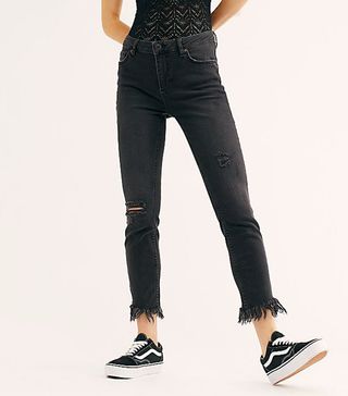 We The Free + Great Heights Frayed Skinny Jeans
