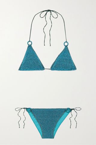 Oséree + Stretch-Lurex Triangle Bikini