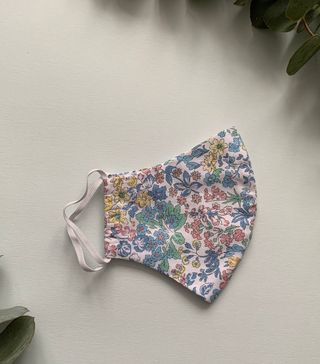 Etsy + Floral Liberty 100% Cotton Adjustable Fabric Face Mask