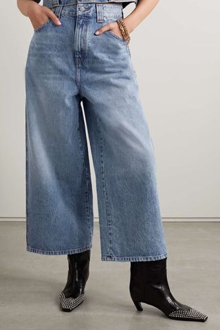 Khaite + Rapton High-Rise Wide-Leg Jeans