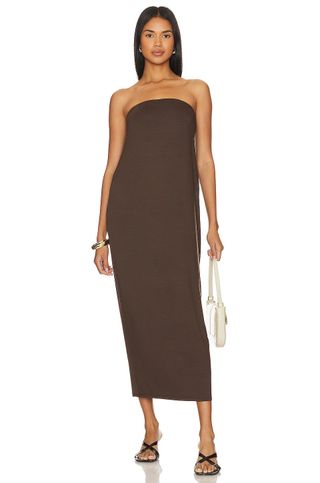 Enza Costa + Luxe Knit Strapless Dress