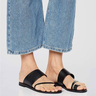 find. + Asymmetric Toe-Thong Flat Sandals