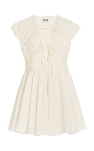 Tove + Clara Tie-Detail Organic Cotton Dress