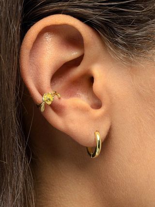 Adina's Jewels + Plain Ring Huggie Earring
