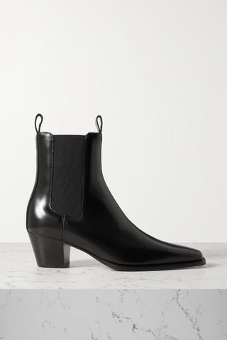 Toteme + City Leather Ankle Boots