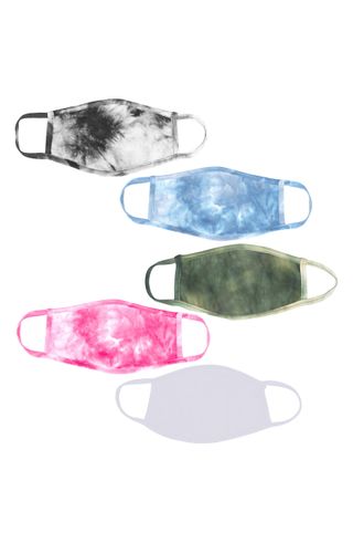 Love Changes + 5-Pack Adult Tie Dye Face Masks