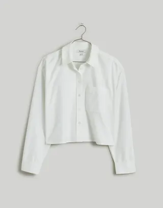 Madewell + The Signature Oxford Crop Shirt