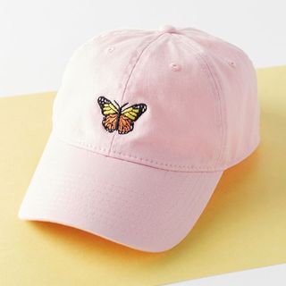 Urban Outfitters + Embroidered Butterfly Baseball Hat