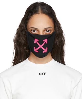 Off-White + Black & Pink Arrows Mask