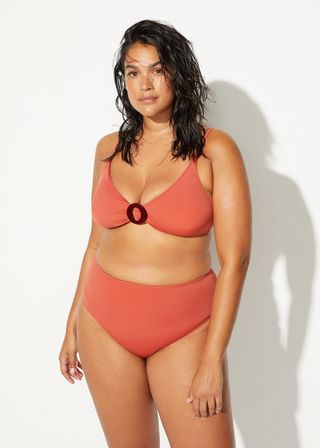 Mango + Buckle Triangle Bikini