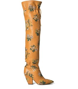 Tory Burch + Lila Embroidered Over-the-Knee Boot