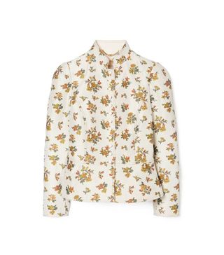 Tory Burch + Floral Jacquard Jacket