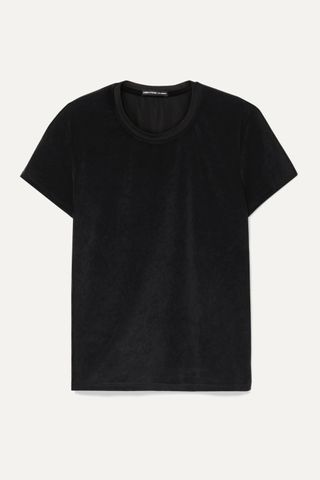 James Perse + Stretch-Velvet T-Shirt