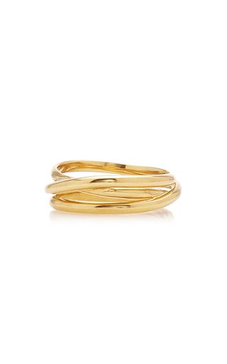 Maria Black + Emilie Gold-Plated Wrap Ring
