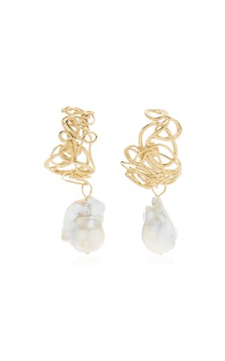 Completedworks + Pearl 14k Gold Vermeil Earrings