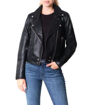 BlankNYC + Good Vibes Faux Leather Moto Jacket