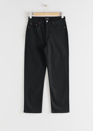 & Other Stories + Straight High Rise Stretch Jeans