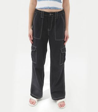 BDG + High-Waisted Contrast Stitch Skate Jean