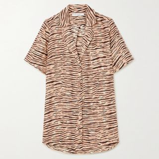 Faithfull the Brand + Charlita Tiger-Print Linen Shirt
