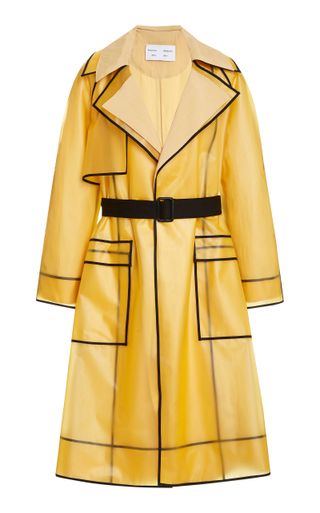 Proenza Schouler White Label + Belted PVC Trench Coat