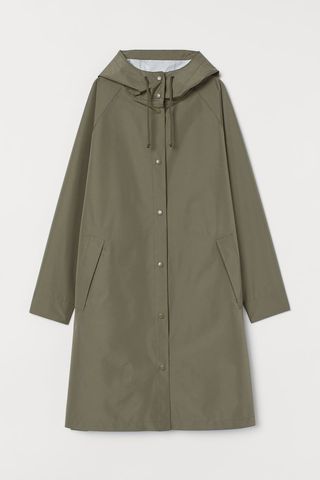 H&M + Hooded Raincoat