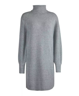Dorothy Perkins + Grey Roll Neck Knitted Dress