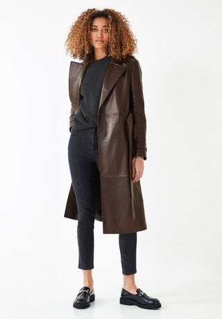 Hush + Leather Trench Coat