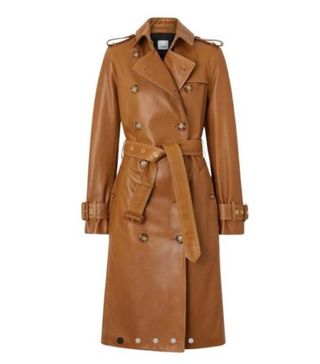 Burberry + Leather Trench Coat