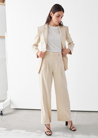 & Other Stories + Duo Pleat High Rise Trousers