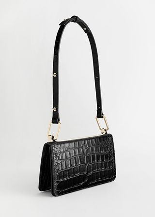 
Other Stories + Duo Buckle Croc Shoulder Bag