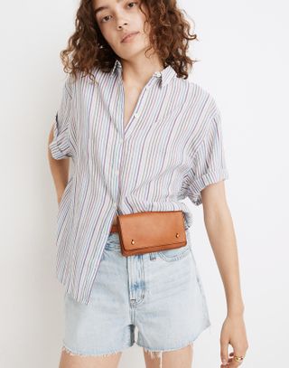 Madewell + Chronicle Shirt in Rainbow Stripe