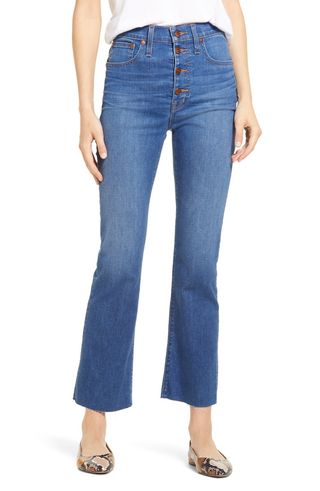 Madewell + Cali High Waist Demi Boot Jeans