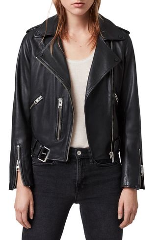 Allsaints + Balfern Leather Biker Jacket