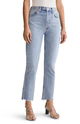 Agolde + Riley High Waist Step Hem Jeans