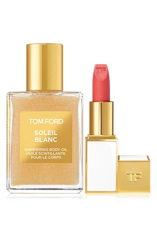 Tom Ford + Soleil Blanc Shimmering Body Oil & Lip Color Sheer Set
